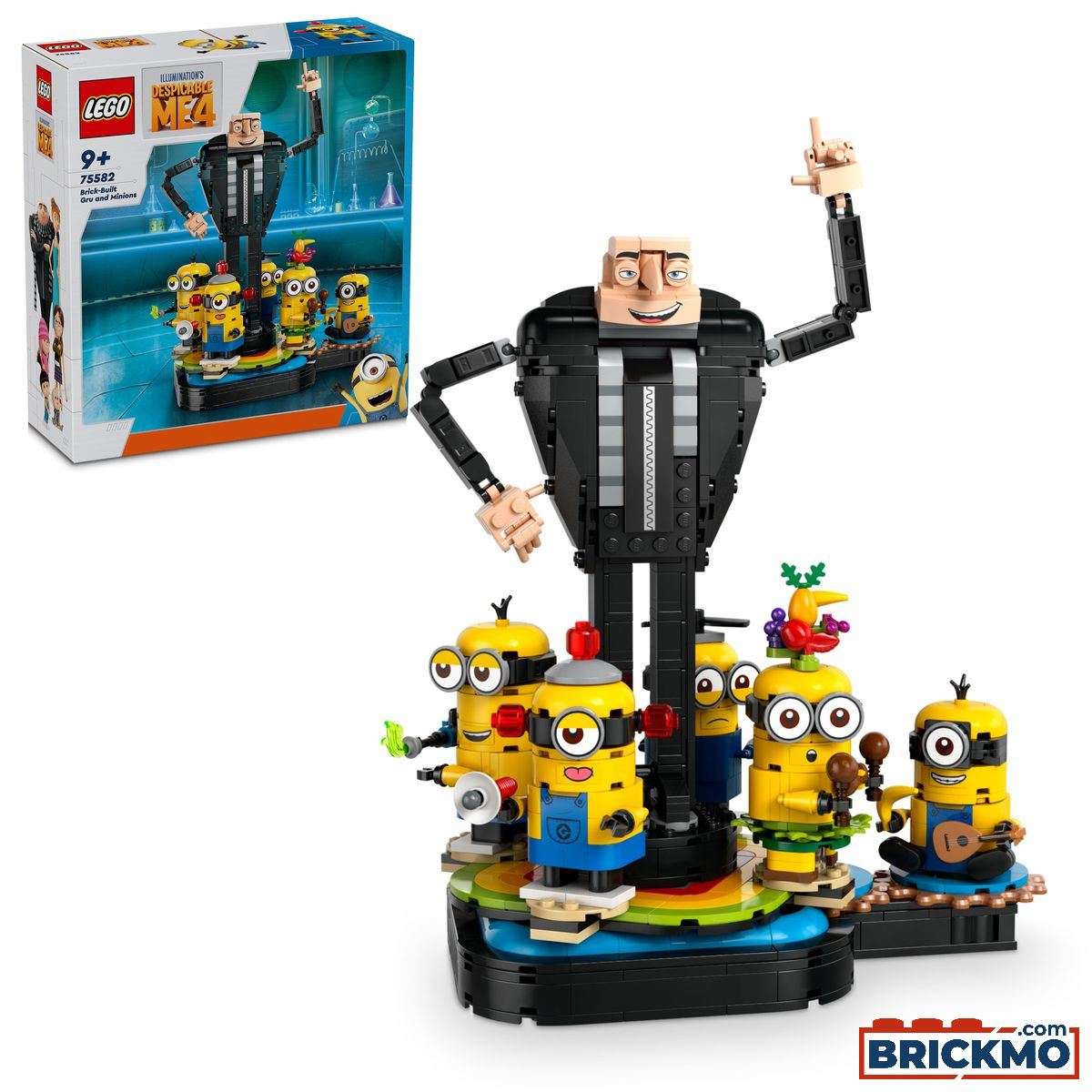 LEGO Minions 75582 Brick-Built Gru and Minions 75582
