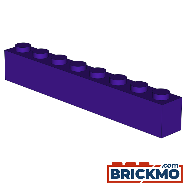 BRICKMO Bricks Brick 1x8 dark purple 3008