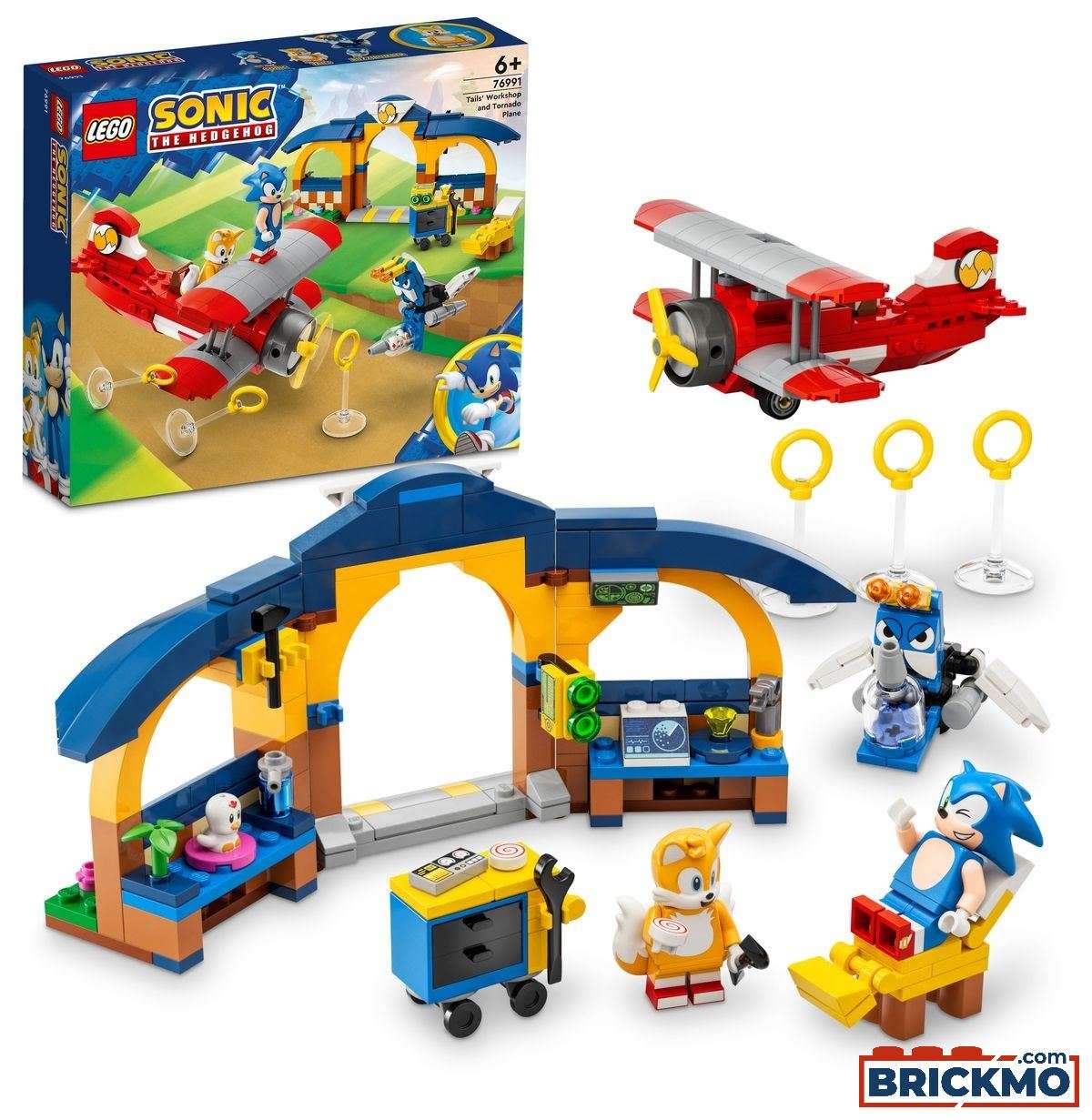 LEGO Sonic The Hedgehog 76991 Tails z warsztatem i samolot Tornado 76991