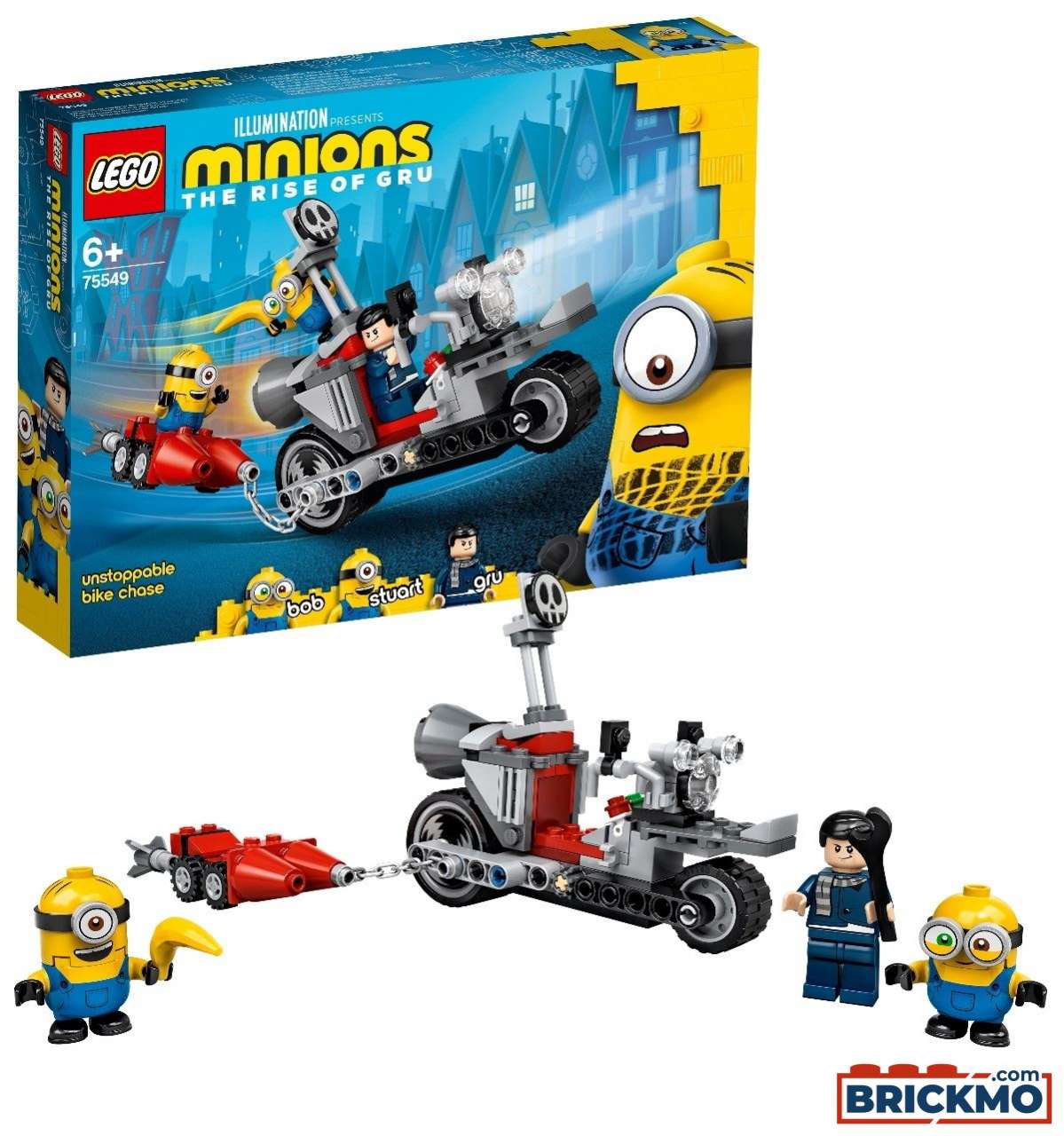 LEGO Minions 75549 Unaufhaltsame Motorrad-Jagd 75549