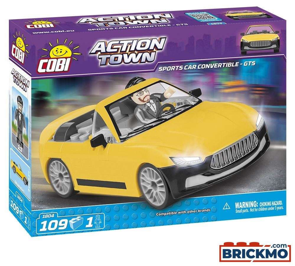 Cobi Action Town Sports Car Convertible GTS Sportwagen Cabrio COBI-1804