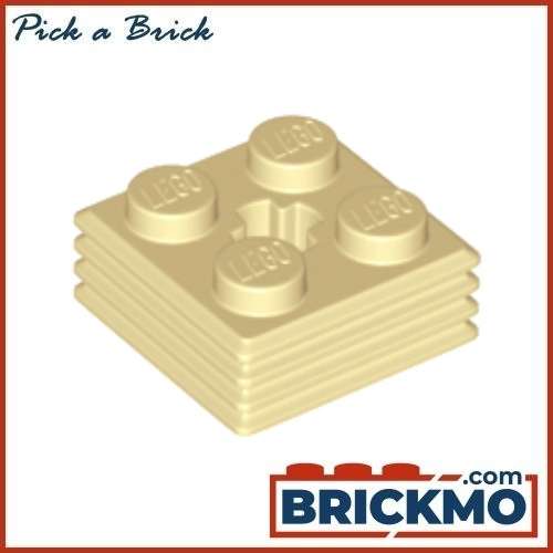 LEGO Bricks Brick Modified 2 x 2 x 2/3 Ribbed with Axle Hole 71752