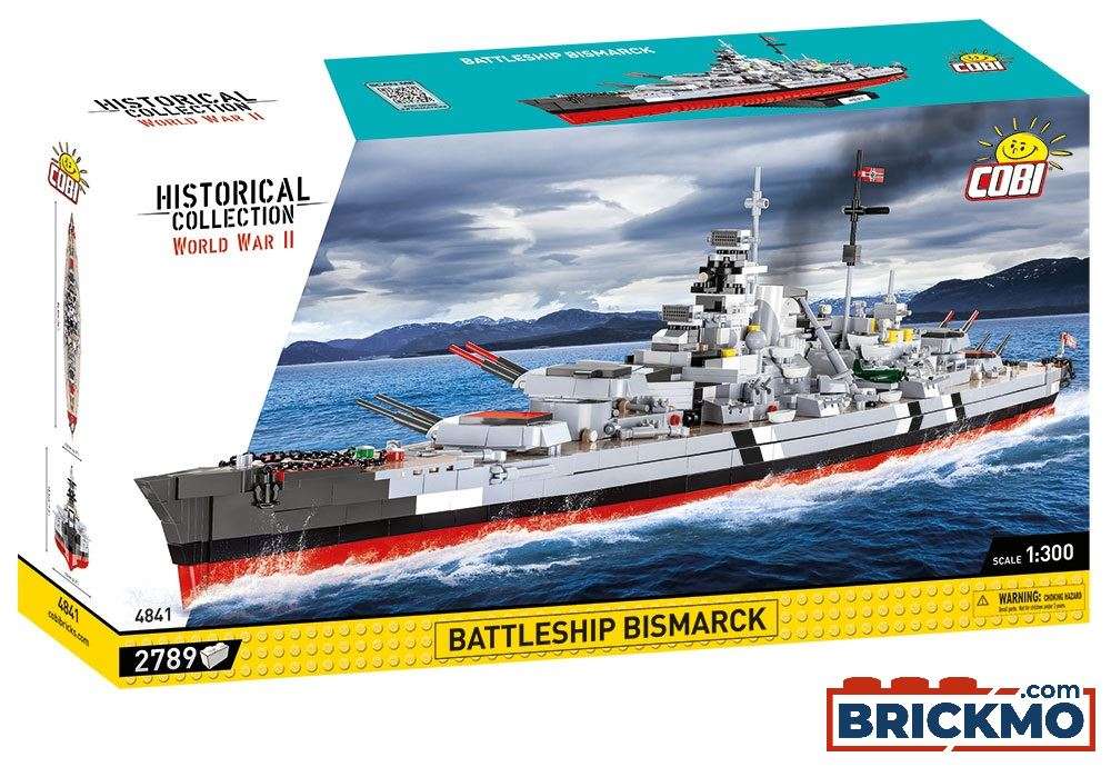 Cobi Historical Collection World War II 4841 Battleship Bismarck 4841