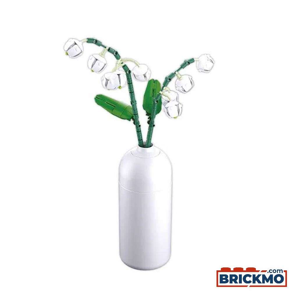 Sluban lily of the valley in vase M38-B1101-09