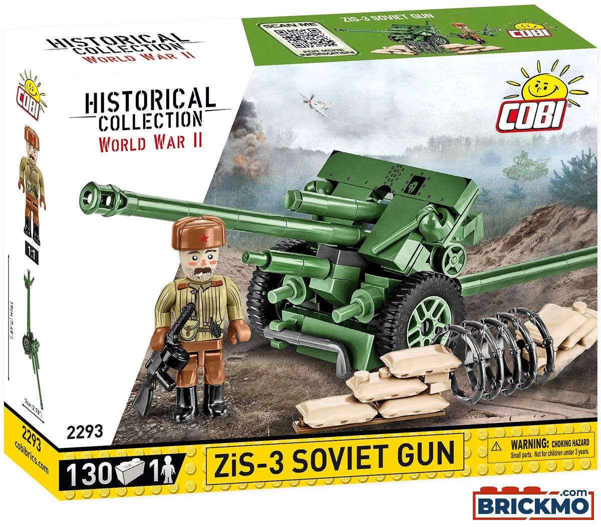 Cobi Historical Collection World War II 2293 ZIS-3 Soviet Gun 2293