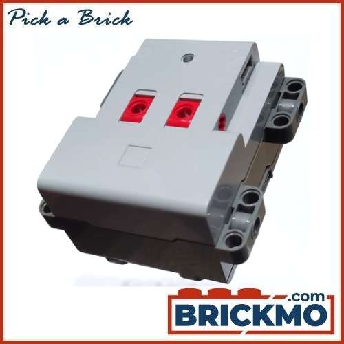 LEGO Bricks Electric 9V Battery Box Powered Up with 2 Switches and Dark Bluish Gray Bottom - Screw Opening bb1295c01
